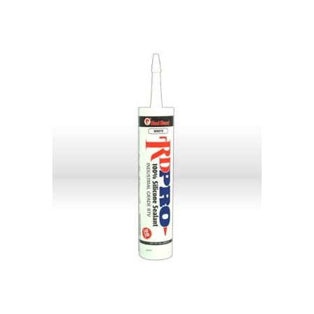 Red Devil Caulk, 10.1 oz, Cartridge, White, RTV Silicone Base 08160I